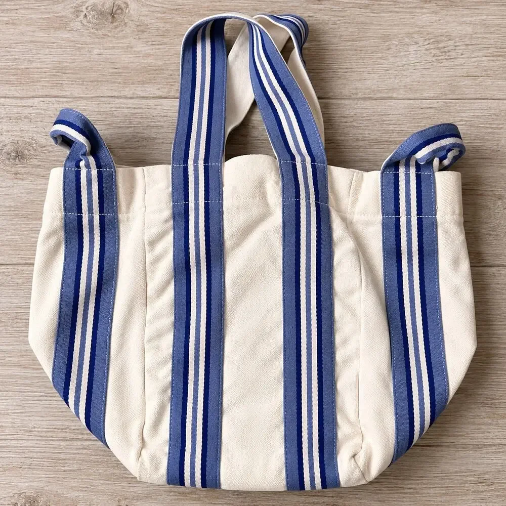 Tommy Bahama Relax Canvas Striped Large Tote Bag 20x20